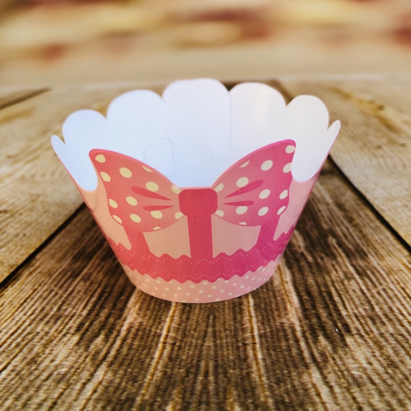 KIT  Saia Para Cupcake Laço Rosa  41.2   ( Nc Toys Cupcake )