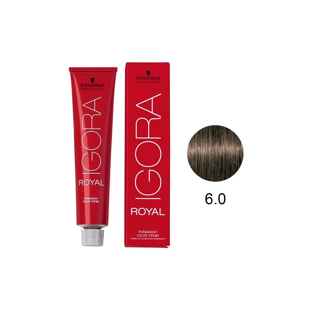 Tintura Schwarzkopf Igora Royal 6.0 Louro Escuro Natural em Oferta na Shopee