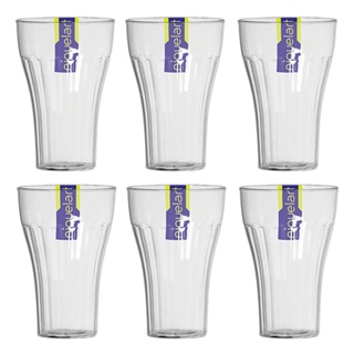 Jogo 6 Copos Festa Crystal 500ml Incolor Niquelart para cozinha Casa bar Drinks e Sucos em Oferta na Shopee