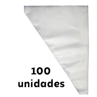 Saco De Confeitar Medio 100 Unidades Confeitaria Bolo Doce Cupcake