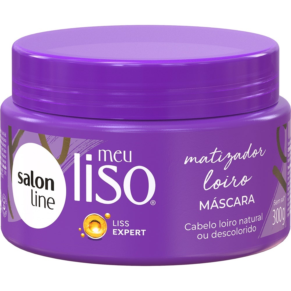Máscara Meu Liso Matizadora Loiro Salon Line 300g em Oferta na Shopee