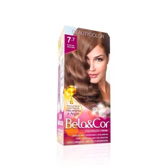 Tintura Bela Cor Mini Kit 7.7 Marrom Dourado