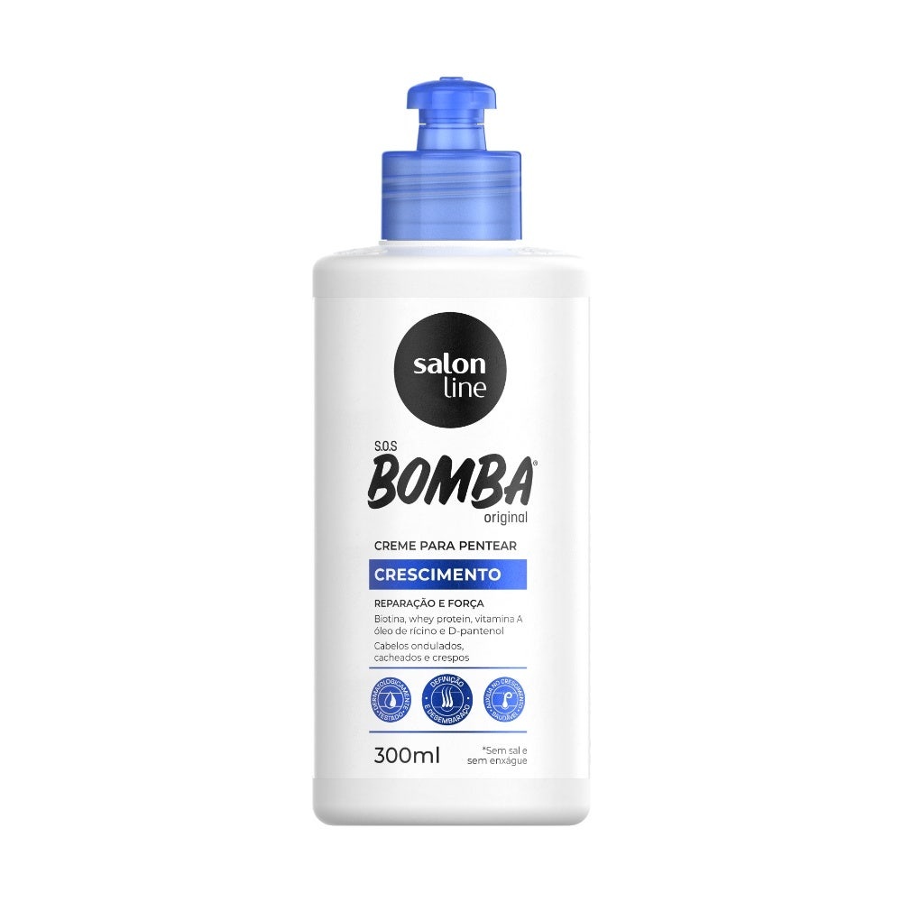 Creme Para Pentear Salon Line Sos Bomba 300Ml - Beauty