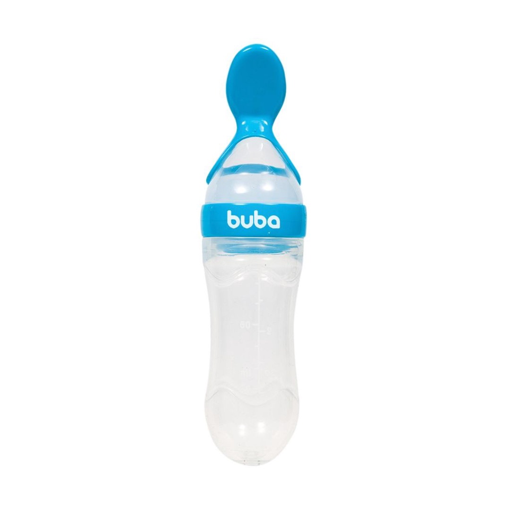 COLHER SILICONE DOSADORA FACILITA PAPINHA REFEIÇÃO BEBÊ BUBA