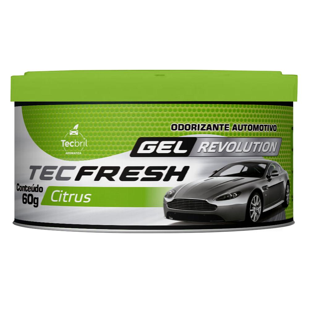 Aromatizante Automotivo Tecfresh Gel Revolution Citrus 60g em Oferta na Shopee