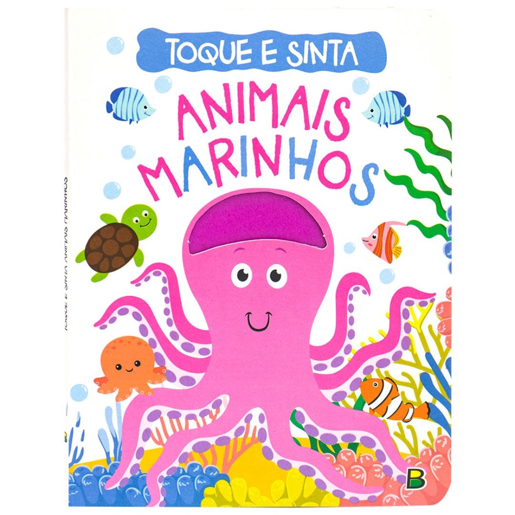 Livro Toque e Sinta Animais Marinhos Todolivro