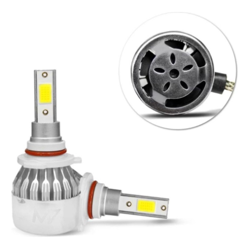 Kit Lâmpada Super LED M7 HB3 (9005) 6500K 3000 Lumens 50W - 12v