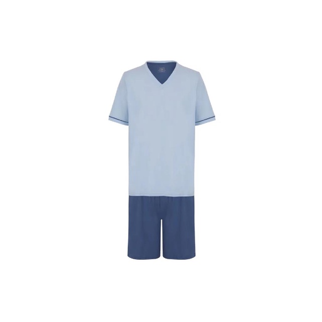 Pijama Masculino Curto Gola V Lupo - Ref. 28000