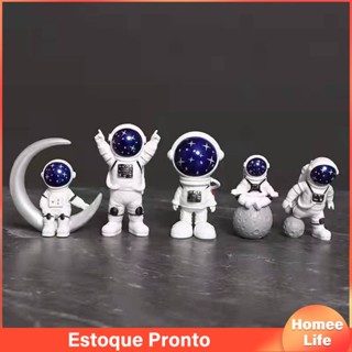 4 Pçs/set Astronauta Spaceman Ornamentos Pvc Spaceman Escultura Estátua Modelo Desktop Astronauta Quarto Decoração Do Quarto Das Crianças