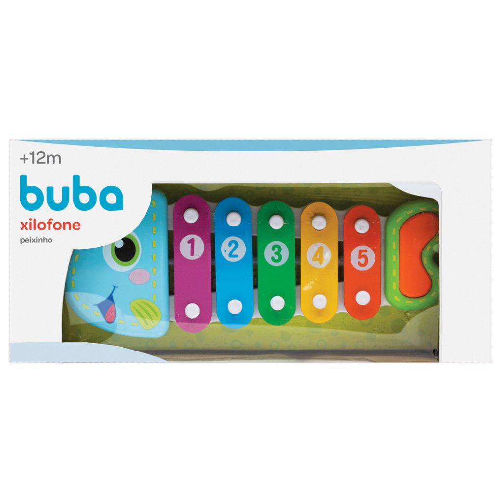 Brinquedo Musical Xilofone Peixinho Infantil 6690 Buba
