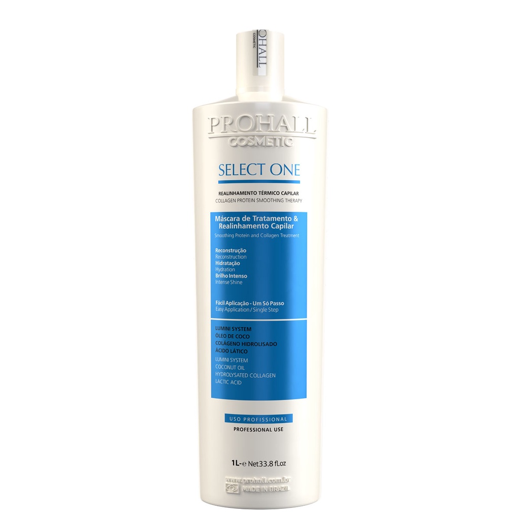 Prohall Escova Progressiva Select One Um Só Passo 1L