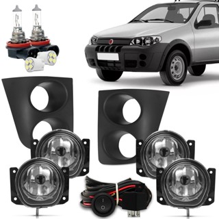 Kit Farol De Milha Neblina Strada 2005 2006 2007 2008 2009 2010 2011 2012