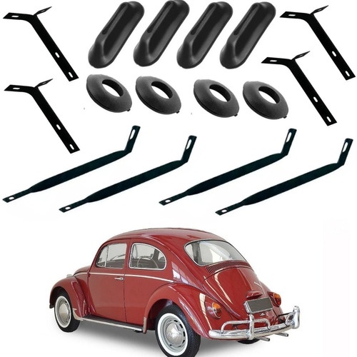 Jogo Suporte Parachoque Dianteiro / Traseiro Fusca Até 1970 em Oferta na Shopee