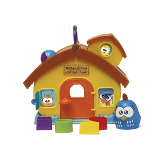 Brinquedo Infantil Fazendinha Da Galinha Pintadinha Mini 24cm em Plástico e Janelinha com Surpresa Elka - 1088 em Oferta na Shopee