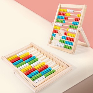 Adição E Subtração De Brinquedos Educativos De Ábaco Matemático Infantil Para Bebês Coloridos De Grelha De Contas De Madeira