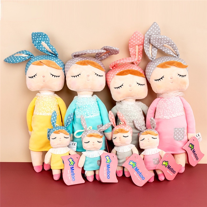 Metoo Angela Combinação de pelúcia  de presente boneca de dormir boneca fofa presente kawaii
