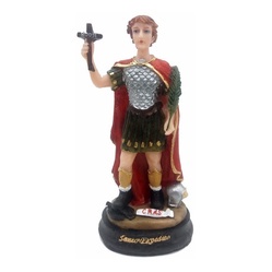 Santo Expedito Santo das Causas Urgentes Imagem Resina de Alta Qualidade pintura a mão Escultura 15cm