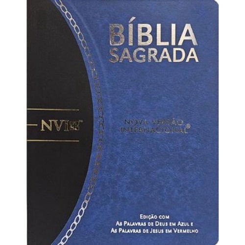 Bíblia Sagrada Slim Grande | NVI | Letra normal | Azul e Preto - Books & Magazines