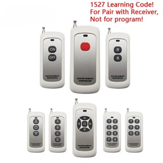 Interruptor De Controle Remoto Com RF Relé Transmissor, Chave Sem Fio, Garagem Abridor, Distância Da Porta, 433MHz, 1, 2, 4, 8 Botão, 1527 Código