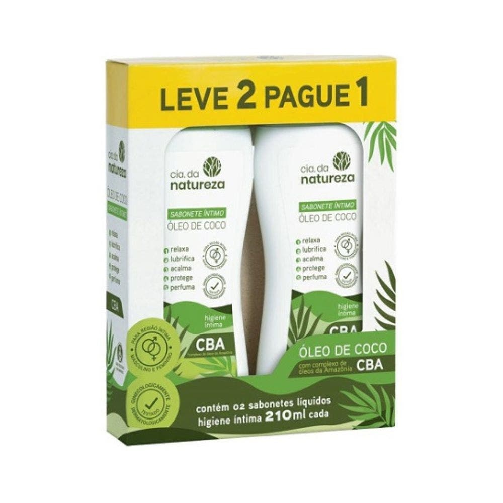 Sabonete Intimo Cia Da Natureza Óleo De Coco Lv2 Pg1 210ml em Oferta na Shopee