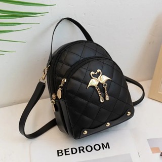 Mini Mochila Para Mulheres Bordado De Cisne Fofo Pendurado Pequena Meninas Bolsas De Couro Senhoras