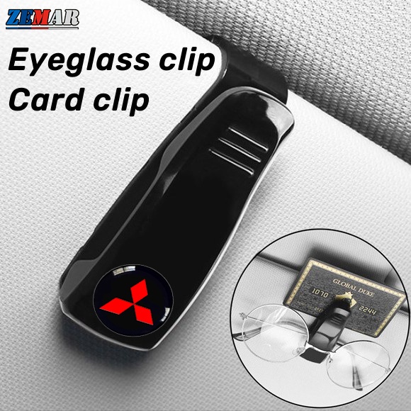 Mitsubishi Car Sunglasses Clip Sun Visor Eyeglass Holder Cartões De Visita Multifuncionais Com Logotipo De Carro Para Lancer Asx Pajero Full Outlander Mitsubishi Car Sunglasses Clip Sun Visor Eyeglass Holder Cartões De Visita Multifuncionais Com Logotipo De Carro Para Lancer Asx Pajero Full Outlander