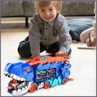 Dinossauro Brinquedos De Caminhão Transformados Dino Carros De Seguros Coloridos E Frios D...