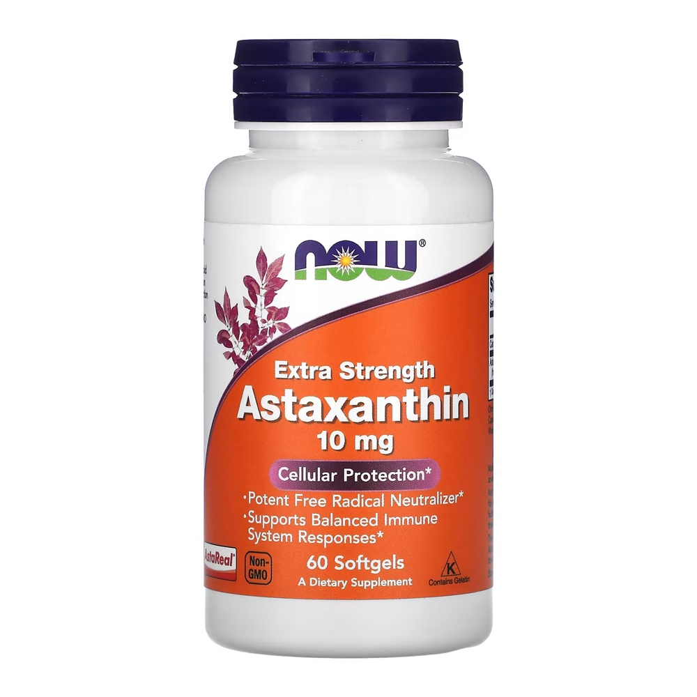Astaxantina 10mg Now Foods Extra Força 60 Soft Importado em Oferta na Shopee