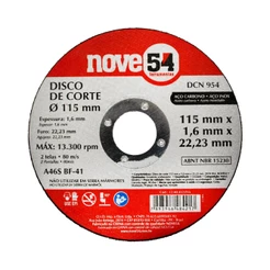 Disco De Corte 115x1,6x22,23mm - Nove54