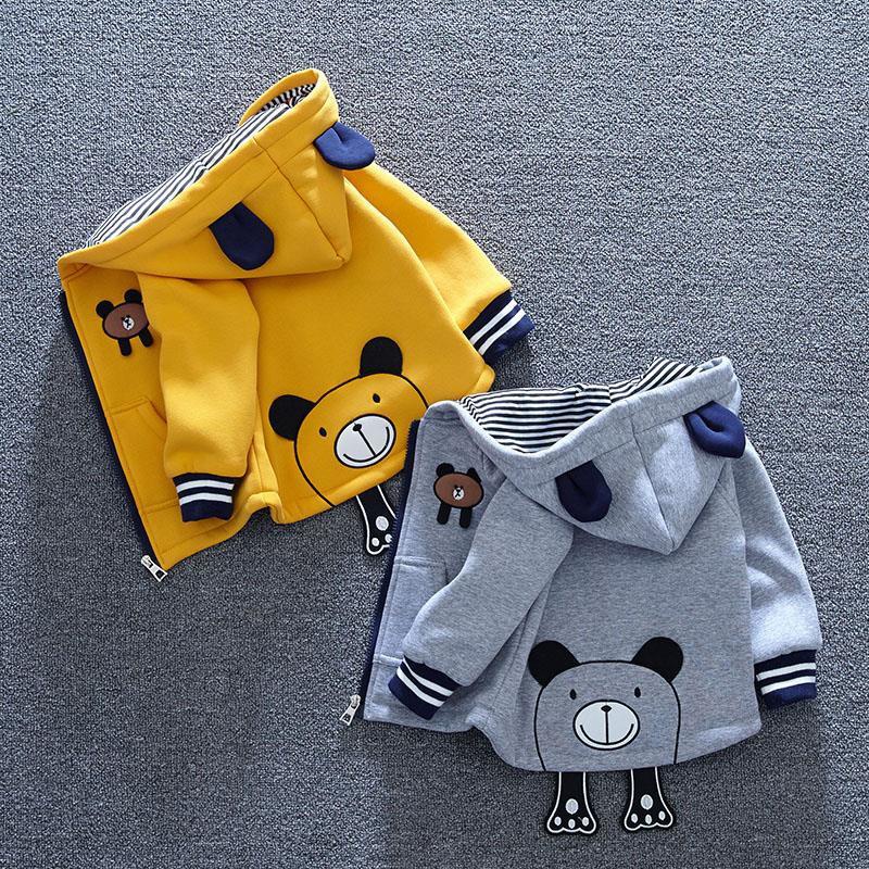 Roupas Do Bebê Outono E Crianças Inverno Casaco Primavera Top Camisa Com Zíper Mulheres Dos Homens Além Pequeno Veludo