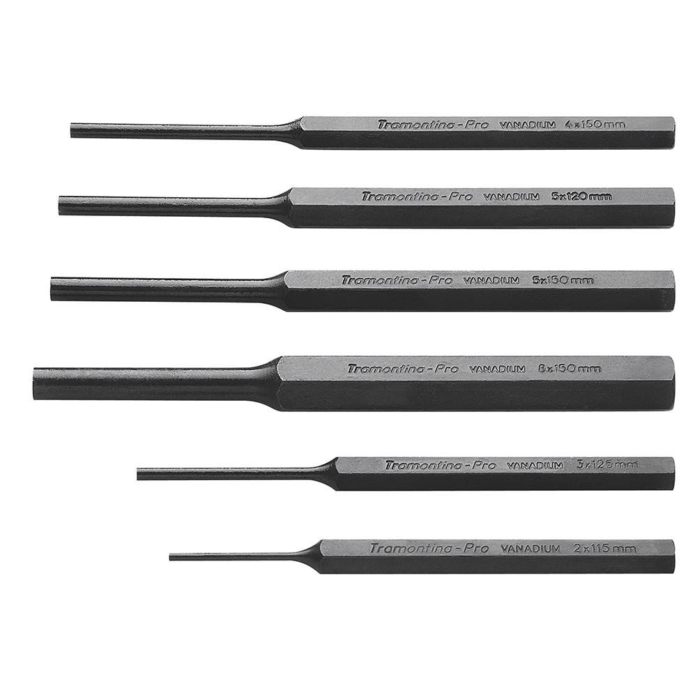 Jogo de Saca Pino Paralelo 2.0 a 8mm 6 Peças 44471/206 Tramontina PRO em Oferta na Shopee