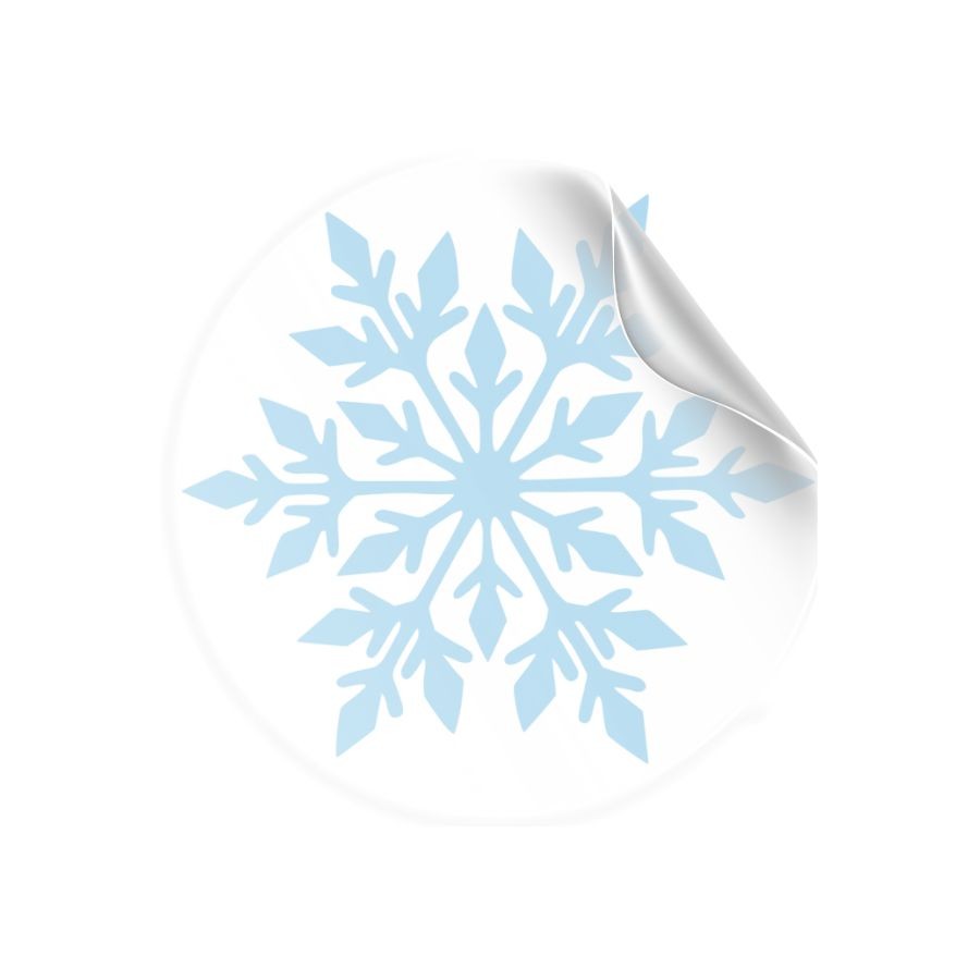 Adesivo "Floco de neve" -Ref 2301 Hot Samping - 30 unidades - Stickr - Rizzo