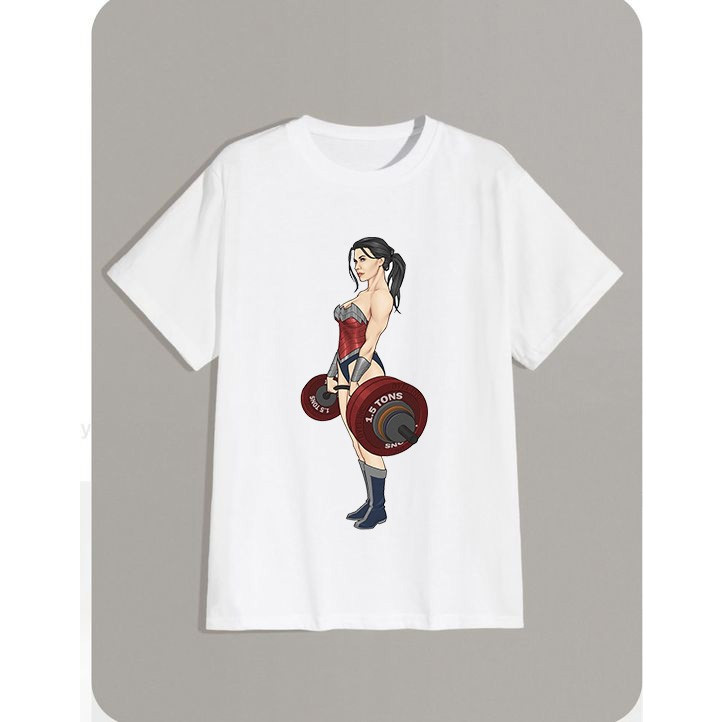 Camiseta Academia fitness - Mulher maravilha - maromba, Academia, fitness, Treino