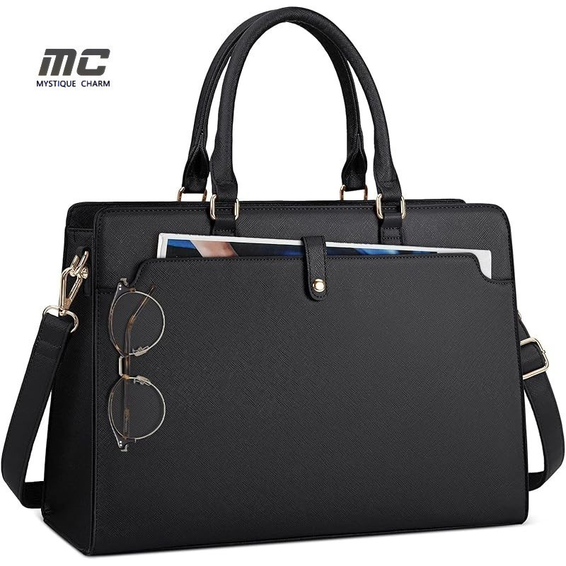 [MC] bolsa para notebook feminina couro 15.6 bolsa notebook feminina bolsa para computador feminina bolsa tote notebook em Oferta na Shopee