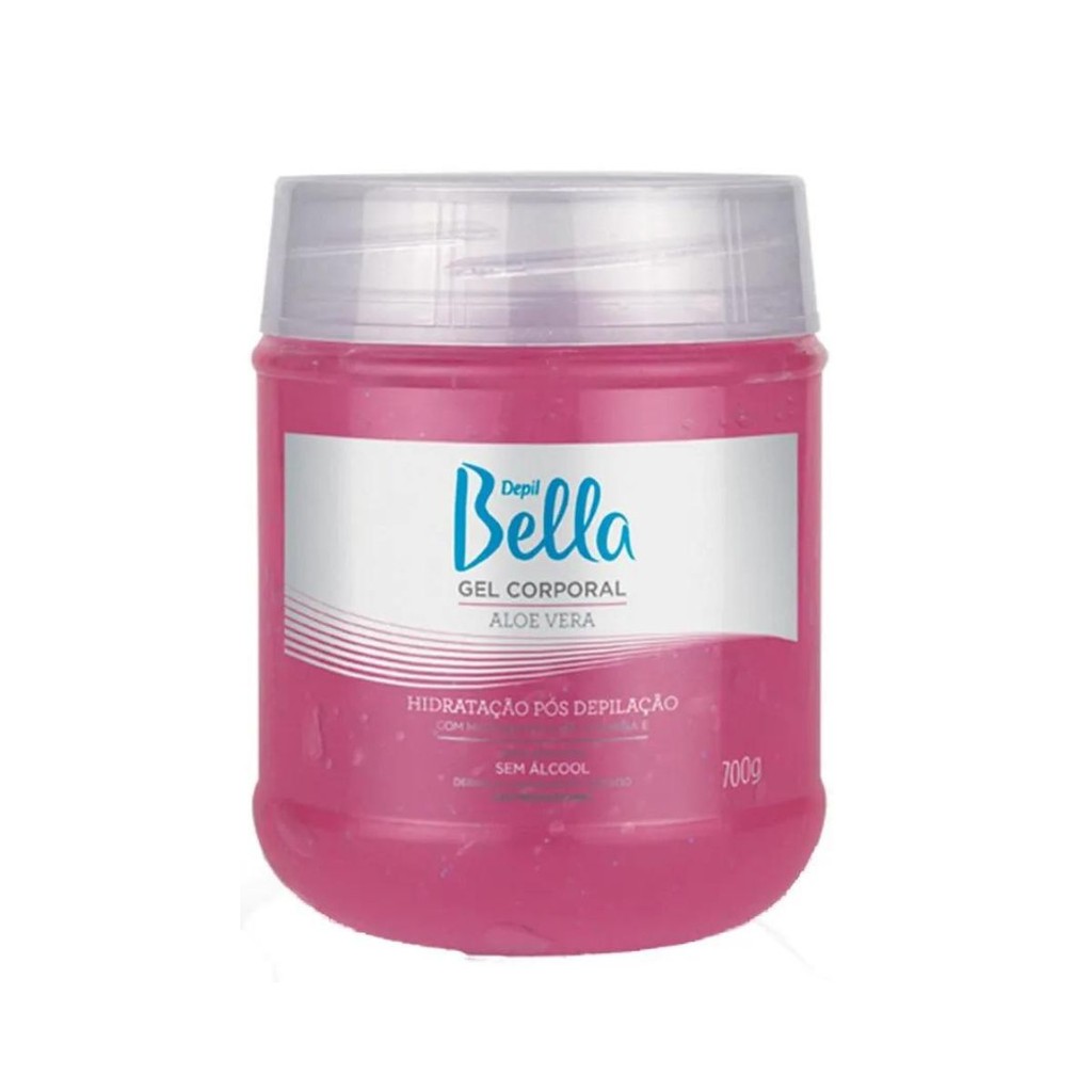 Gel Corporal Aloe Vera Spa Sobrancelha Hidratante e Refrescante Pós Depilação Depil Bella 700g em Oferta na Shopee