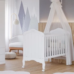 Berço Americano Mini Cama 2 em 1 Provençal 100% MDF