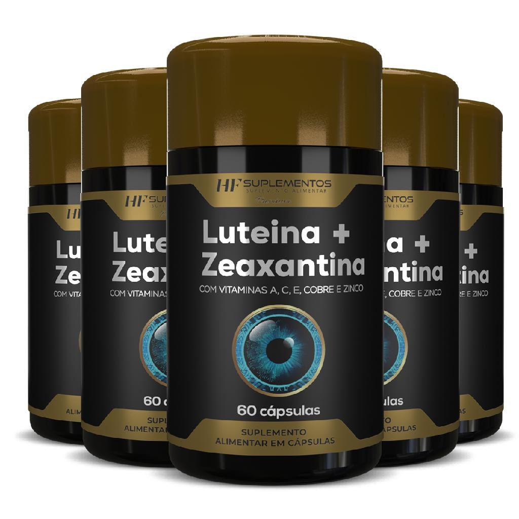 5X LUTEINA 20MG + ZEAXANTINA 3MG 60CAPS VITAMINA A C E COBRE