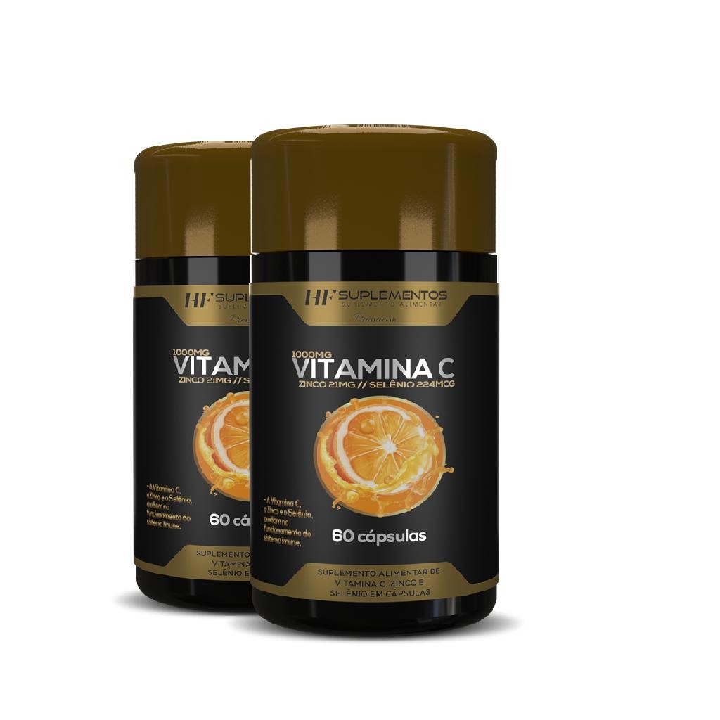 2x  VITAMINA C PREMIUM 60 CAPS HF SUPLEMENTOS