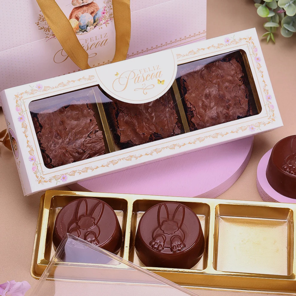 10 CAIXA COMPLETA PARA 3 PÃES DE MEL PÁSCOA REQUINTE 4829 (PASCOA JANGO OUTLET)