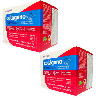 KIt 2 Colágeno Hidrolisado Verisol 2em1 Sabor Frutas Vermelhas Display com 30 Sachês de 5g - MaxiNutri em Oferta na Shopee