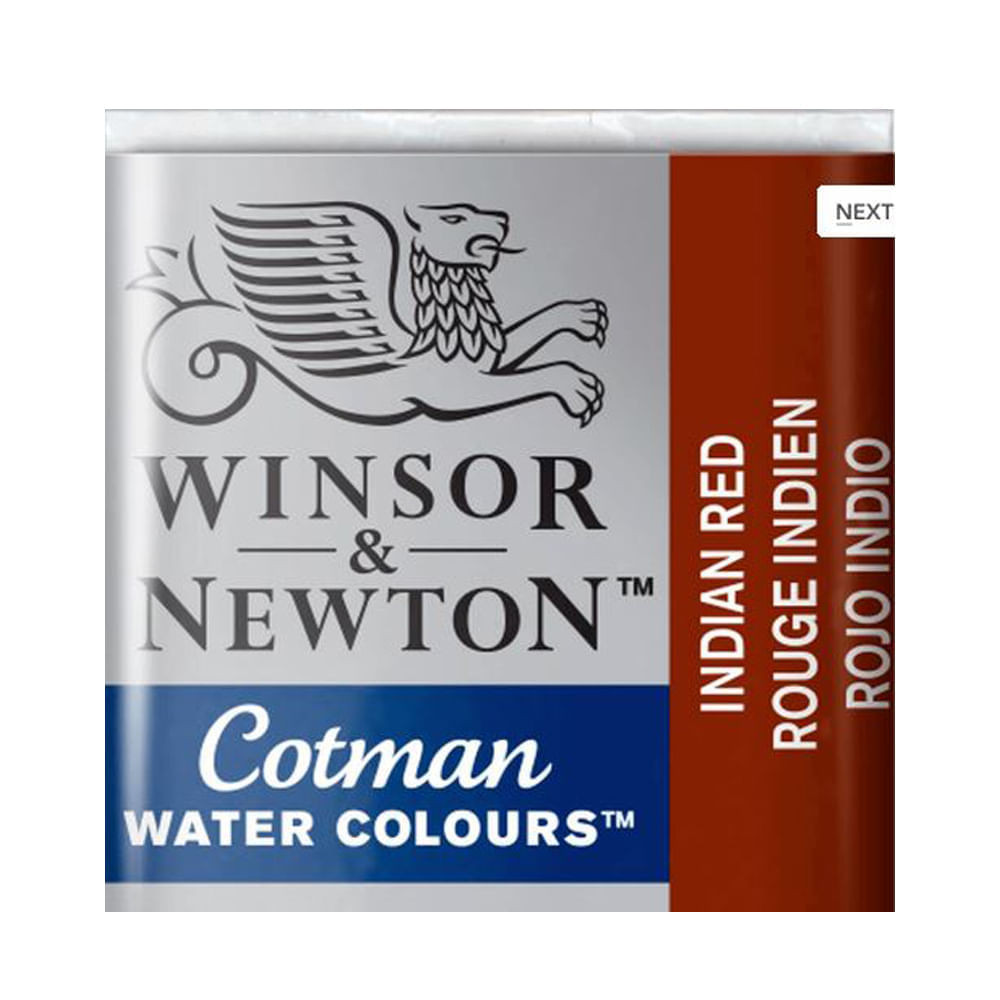 Aquarela Pastilha Winsor & Newton Cotman 317 Indiam Red