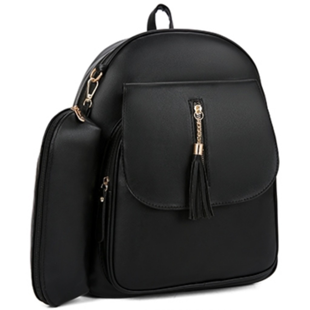 Mochila Bolsa Feminina Unissex Casual Escolar Trabalho Viagem Couro Sintéticos S2405 AMY em Oferta na Shopee