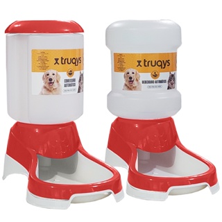 Comedouro e Bebedouro Automático Cães Água 2 Lt Ração 1 Kg em Oferta na Shopee