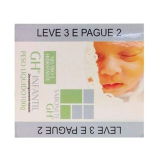 Sabonete Infantil GH Neutro e Hidratante Leve 3 e Pague 2 com 100g cada