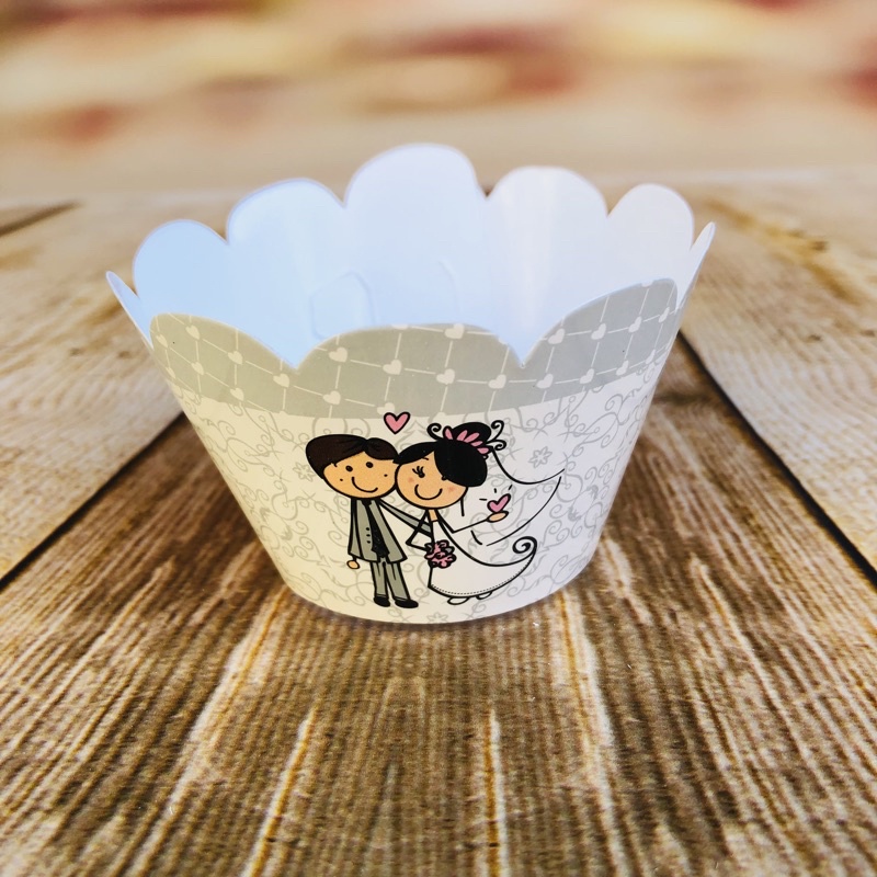 KIT Saia Para Cupcake Para Casamento Noivinhos  47.2   ( Nc Toys Cupcake ) - Home & Living