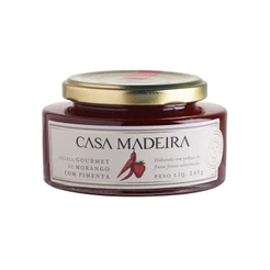 GELEIA GOURMET CASA MADEIRA MORANGO COM PIMENTA 240G