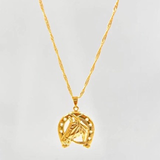 Colar Infantil E Pingente Ferradura Cavalo Banhado A Ouro 18 em Oferta na Shopee