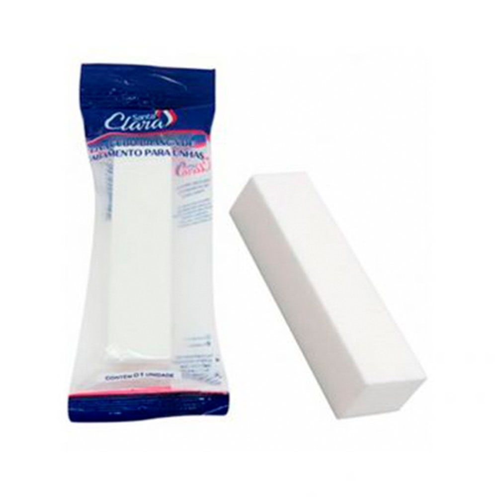 Lixa Cubo Para Unhas Santa Clara Branca - Beauty