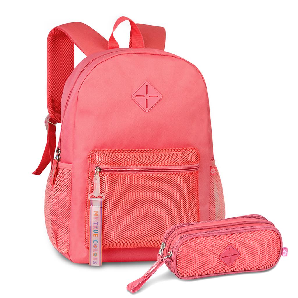 Kit Mochila E Estojo Juvenil For Girls Clio Style Escolar Passeio Reforcada Meninas Adolescente Lancamento Clio Style