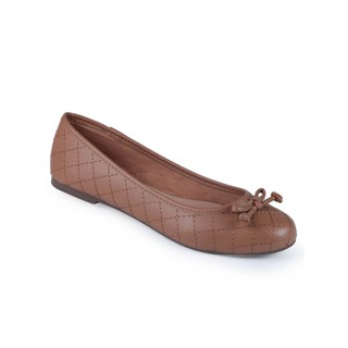 Sapatilha Bico Fino Feminina Via Uno Versatile Caramelo